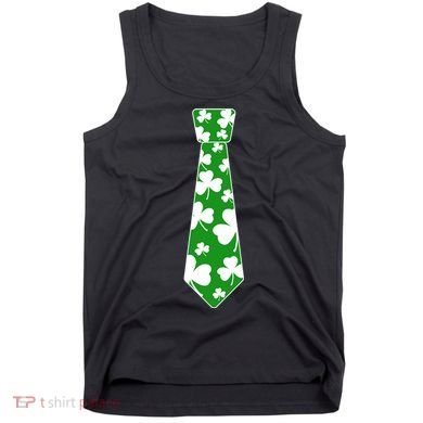 Shamrock Irish Clover Party Tie Tank Top