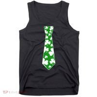 Shamrock Irish Clover Party Tie Tank Top thumb 0