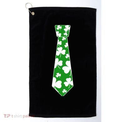 Shamrock Irish Clover Party Tie Golf Towel
