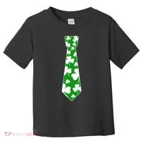Shamrock Irish Clover Party Tie Toddler T-Shirt thumb 0