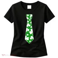 Shamrock Irish Clover Party Tie Women's T-Shirt thumb 0
