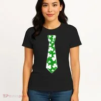 Shamrock Irish Clover Party Tie Women's T-Shirt thumb 4