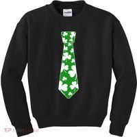Shamrock Irish Clover Party Tie Kids Sweatshirt thumb 0