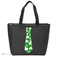 Shamrock Irish Clover Party Tie Tote Bag thumb 0