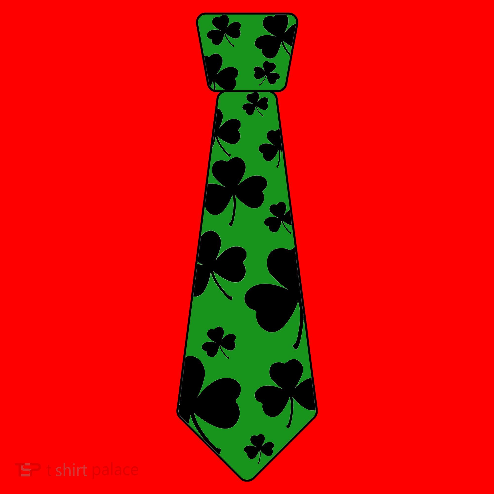 Shamrock Irish Clover Party Tie Santa Hat