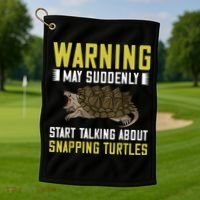 Snapping Turtle Alligator Pet Shell Golf Towel thumb 1
