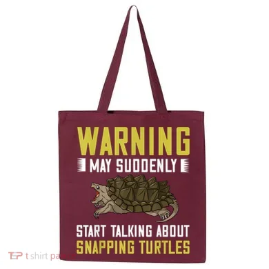 Snapping Turtle Alligator Pet Shell Tote Bag
