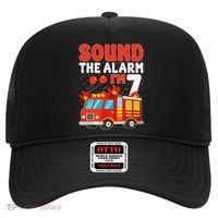 Sound The Alarm IM 7 Fire Truck Firefighter 7th Birthday Hat thumb 0