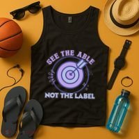 See The Able Not The Label Sped Ed Teacher Education Special Tank Top thumb 4
