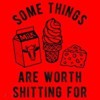 Some Thing Are Worth Shitting For Milk Ice Cream Chesse Food Santa Hat thumb 1