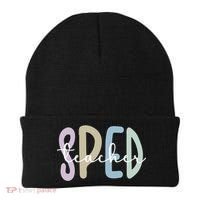 Sped Teacher Appreciation Special Education Teacher Gift Beanie thumb 0
