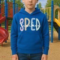 Sped Teacher Appreciation Special Education Teacher Gift Kids Hoodie thumb 2