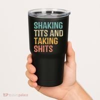 Shaking Tits And Taking Hits Shakin Tits Tumbler thumb 2