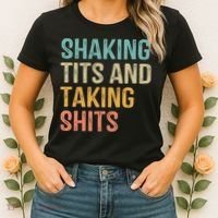 Shaking Tits And Taking Hits Shakin Tits Women's T-Shirt thumb 2