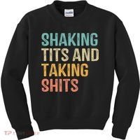 Shaking Tits And Taking Hits Shakin Tits Kids Sweatshirt thumb 0