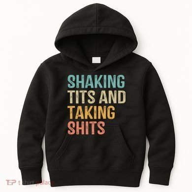 Shaking Tits And Taking Hits Shakin Tits Kids Hoodie