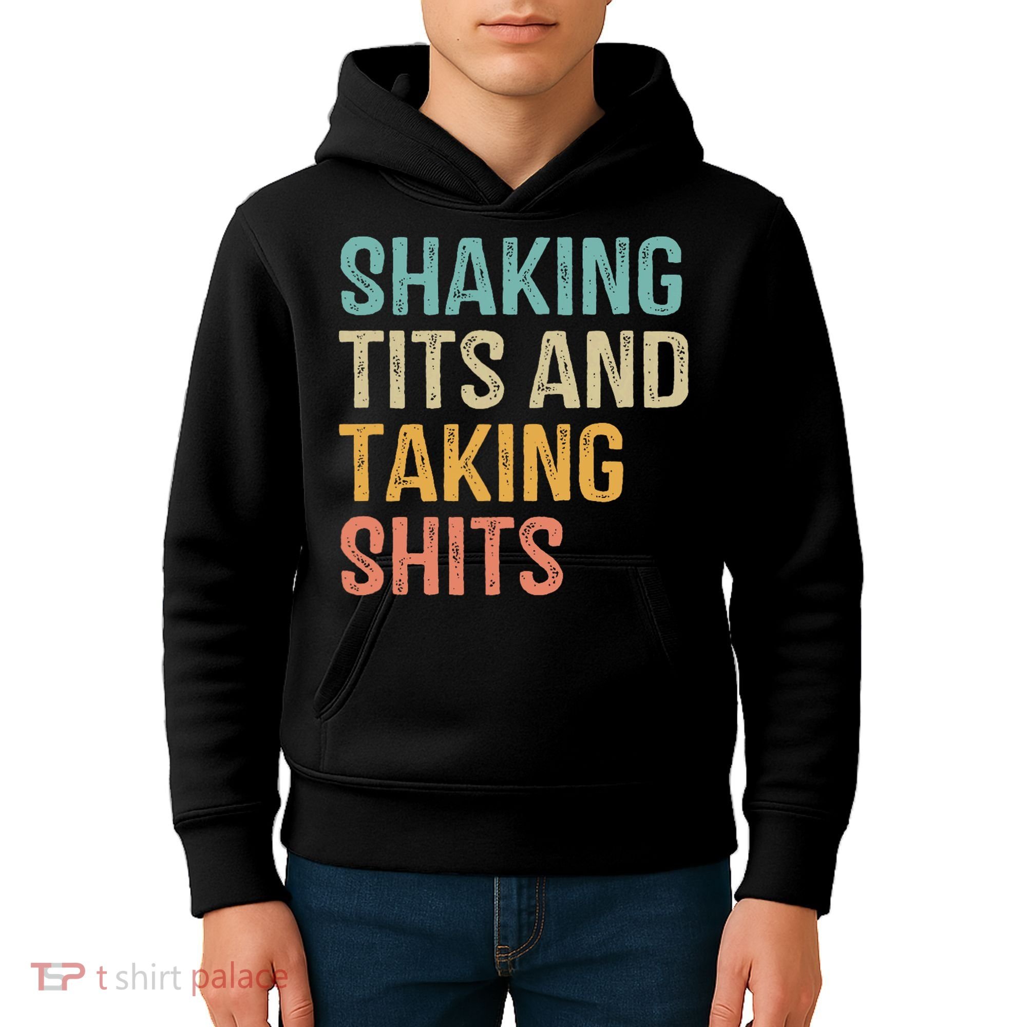 Shaking Tits And Taking Hits Shakin Tits Kids Hoodie