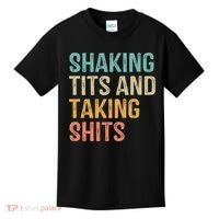 Shaking Tits And Taking Hits Shakin Tits Kids T-Shirt thumb 0