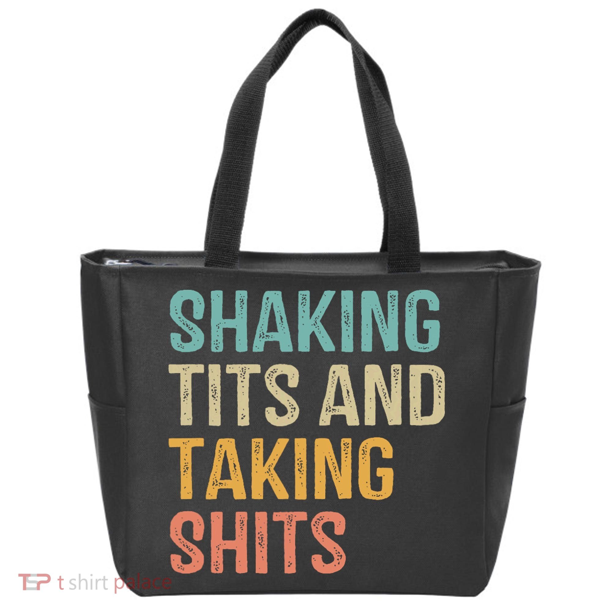 Shaking Tits And Taking Hits Shakin Tits Tote Bag