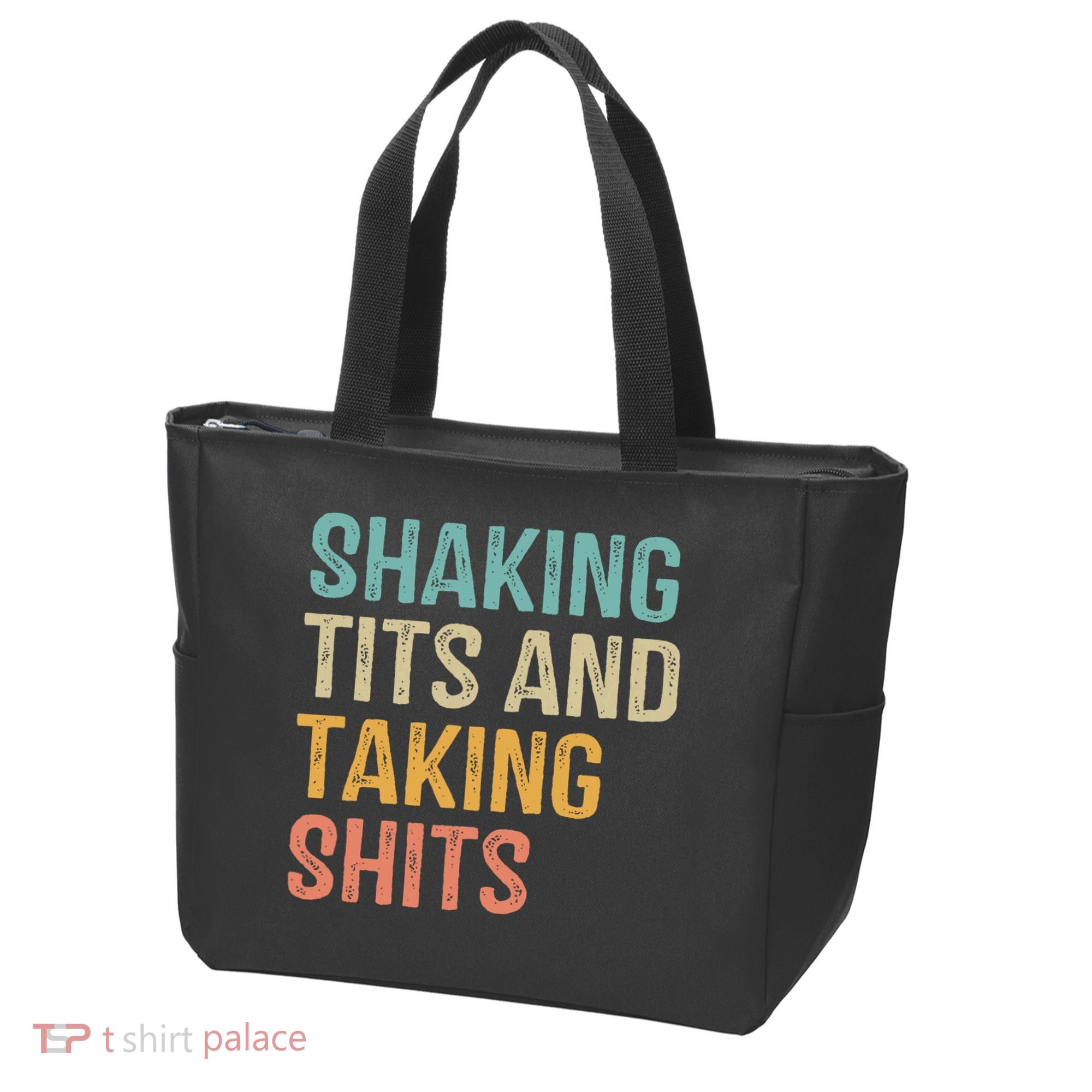 Shaking Tits And Taking Hits Shakin Tits Tote Bag