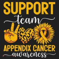 Support Team Appendix Cancer Awareness Women's Sweatshirt thumb 2