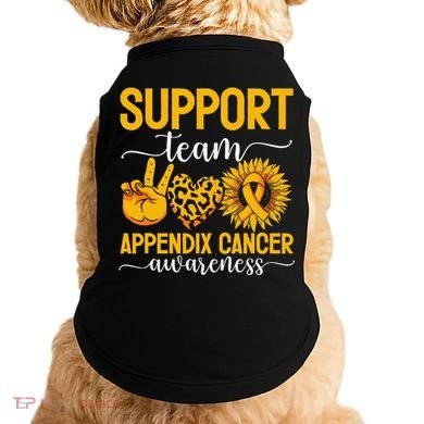 Support Team Appendix Cancer Awareness Doggie Tank