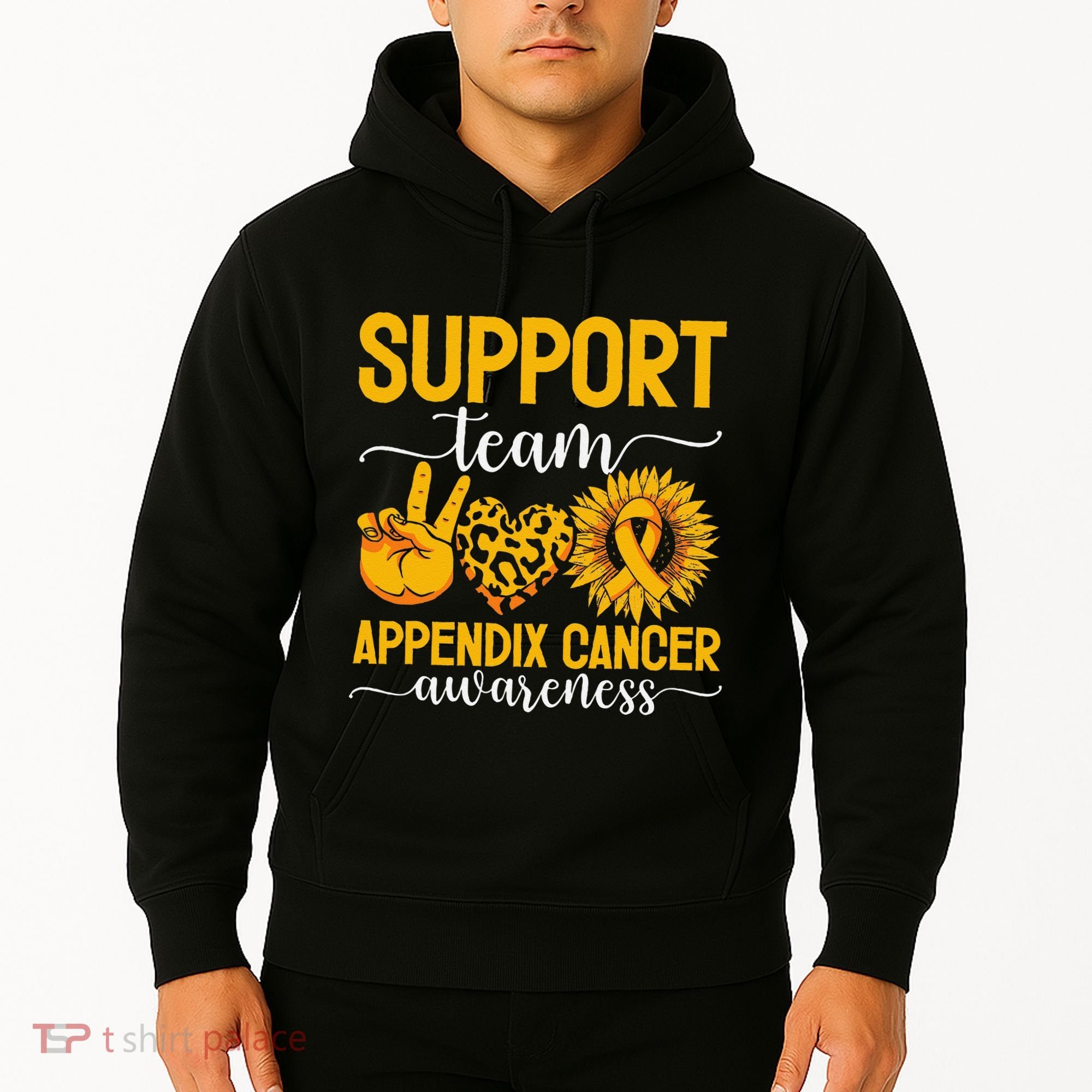 Support Team Appendix Cancer Awareness Hoodie