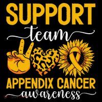 Support Team Appendix Cancer Awareness Hoodie thumb 7