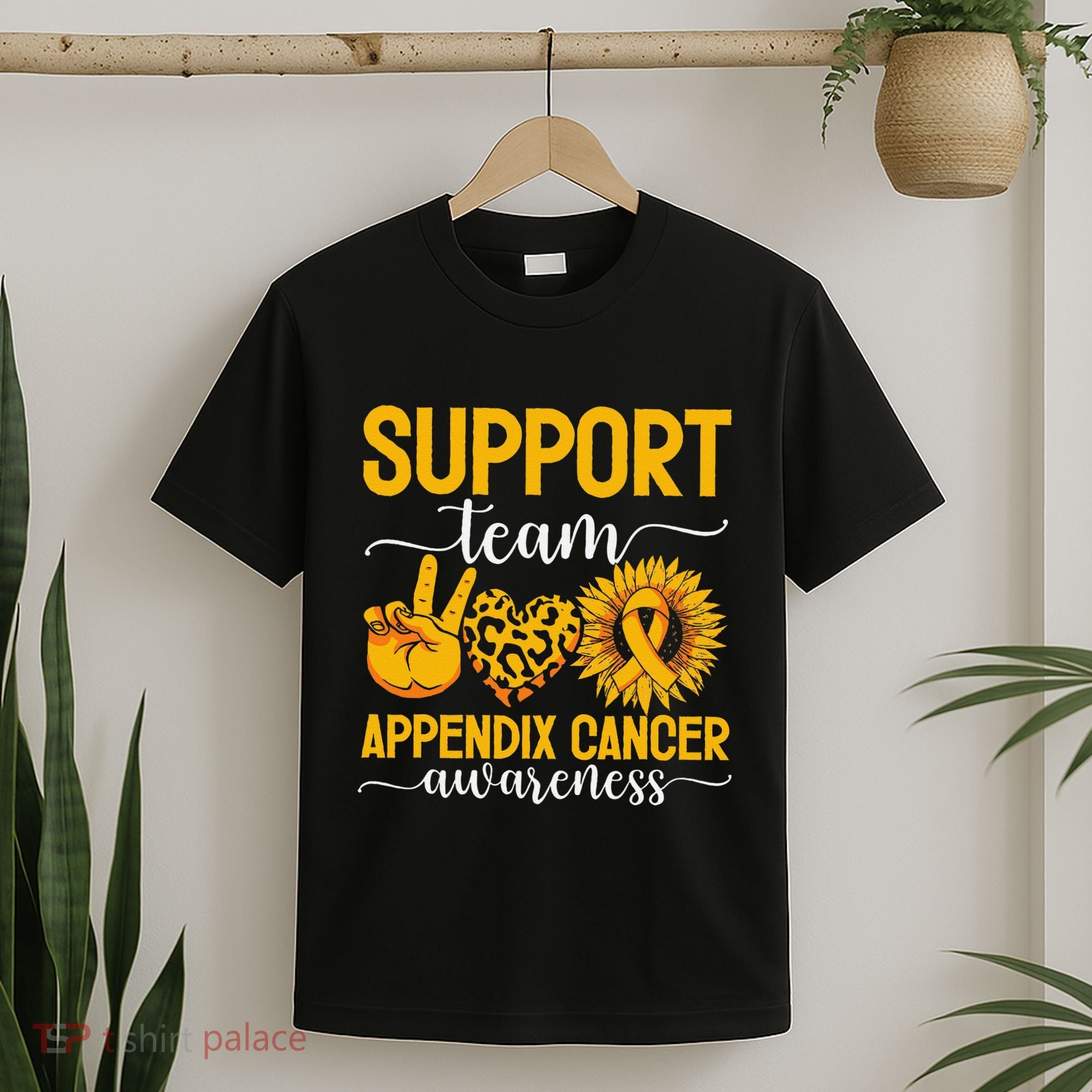 Support Team Appendix Cancer Awareness T-Shirt