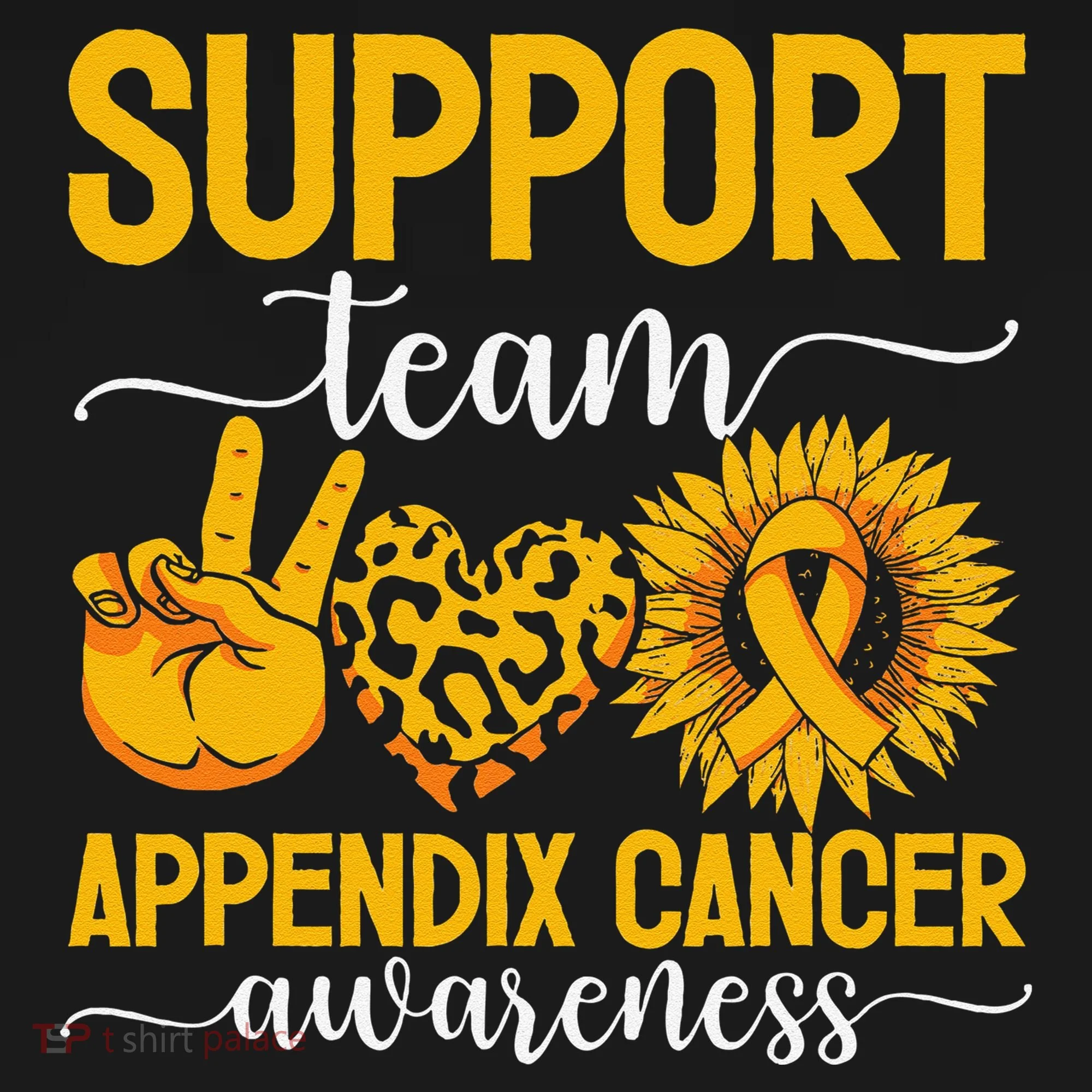 Support Team Appendix Cancer Awareness Backpack