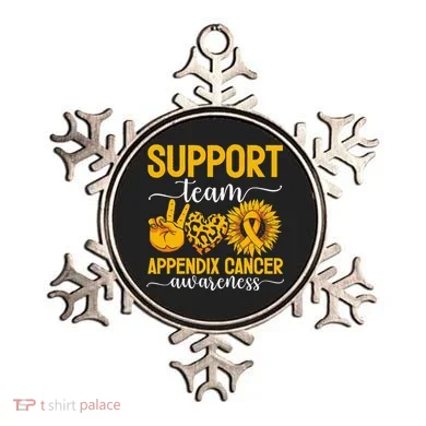Support Team Appendix Cancer Awareness Ornament