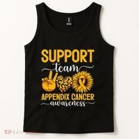 Support Team Appendix Cancer Awareness Tank Top thumb 2