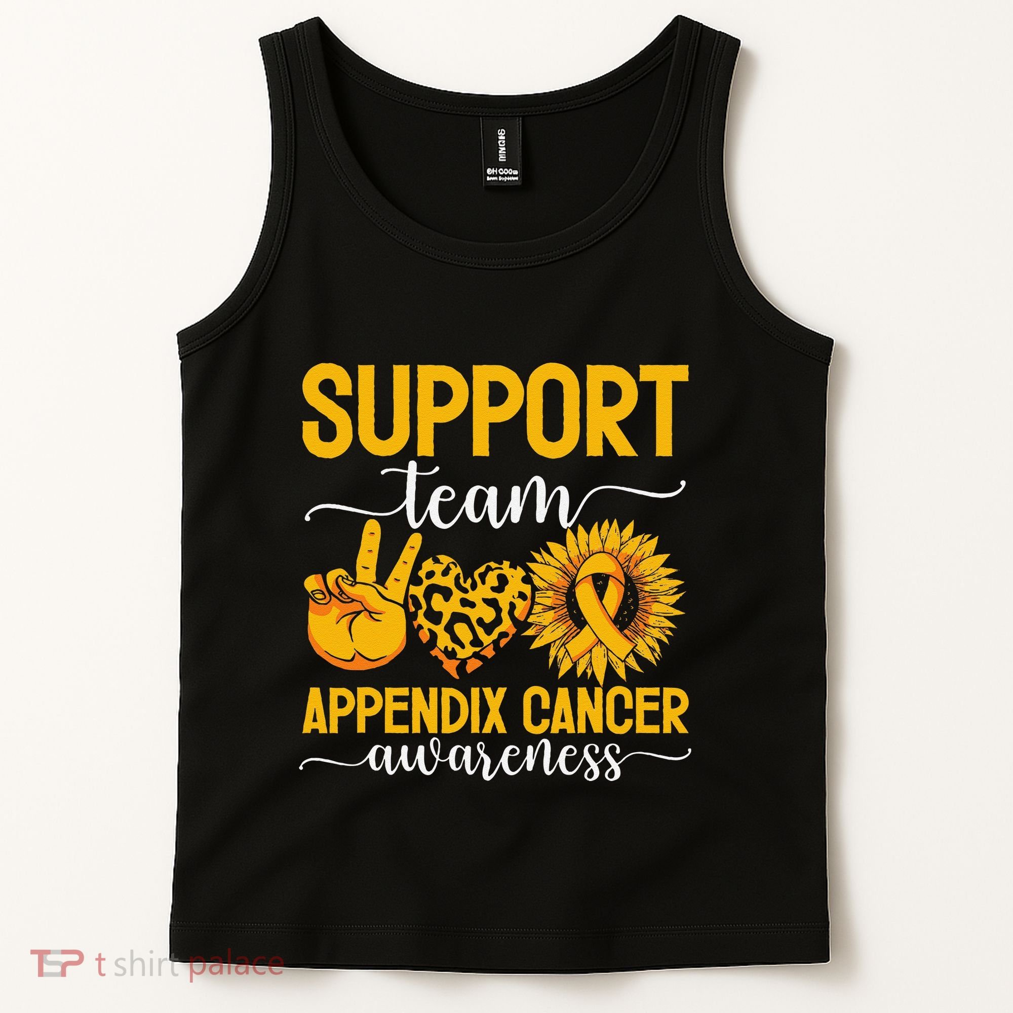 Support Team Appendix Cancer Awareness Tank Top