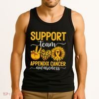 Support Team Appendix Cancer Awareness Tank Top thumb 3