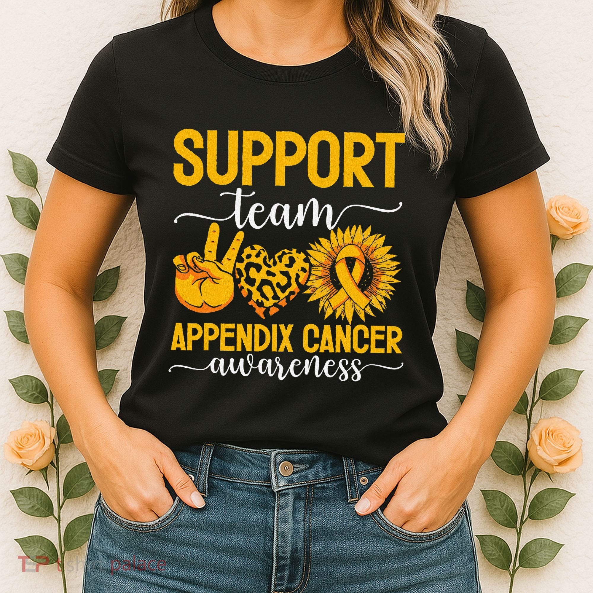 Support Team Appendix Cancer Awareness Women's T-Shirt
