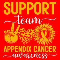 Support Team Appendix Cancer Awareness Santa Hat thumb 1