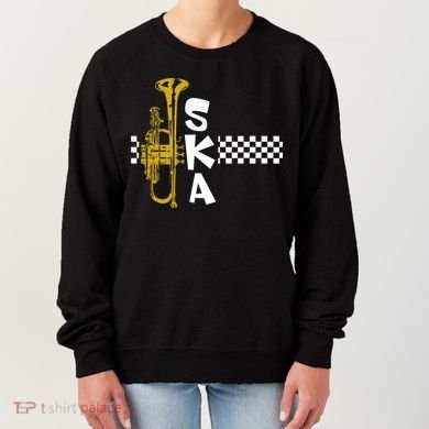 Ska Trumpet And Squares Women's Sweatshirt
