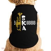 Ska Trumpet And Squares Doggie Tank thumb 0