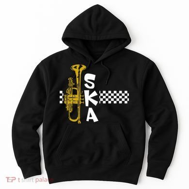 Ska Trumpet And Squares Hoodie