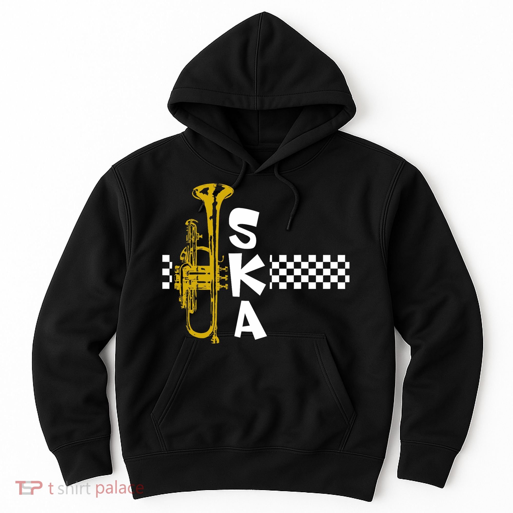 Ska Trumpet And Squares Hoodie