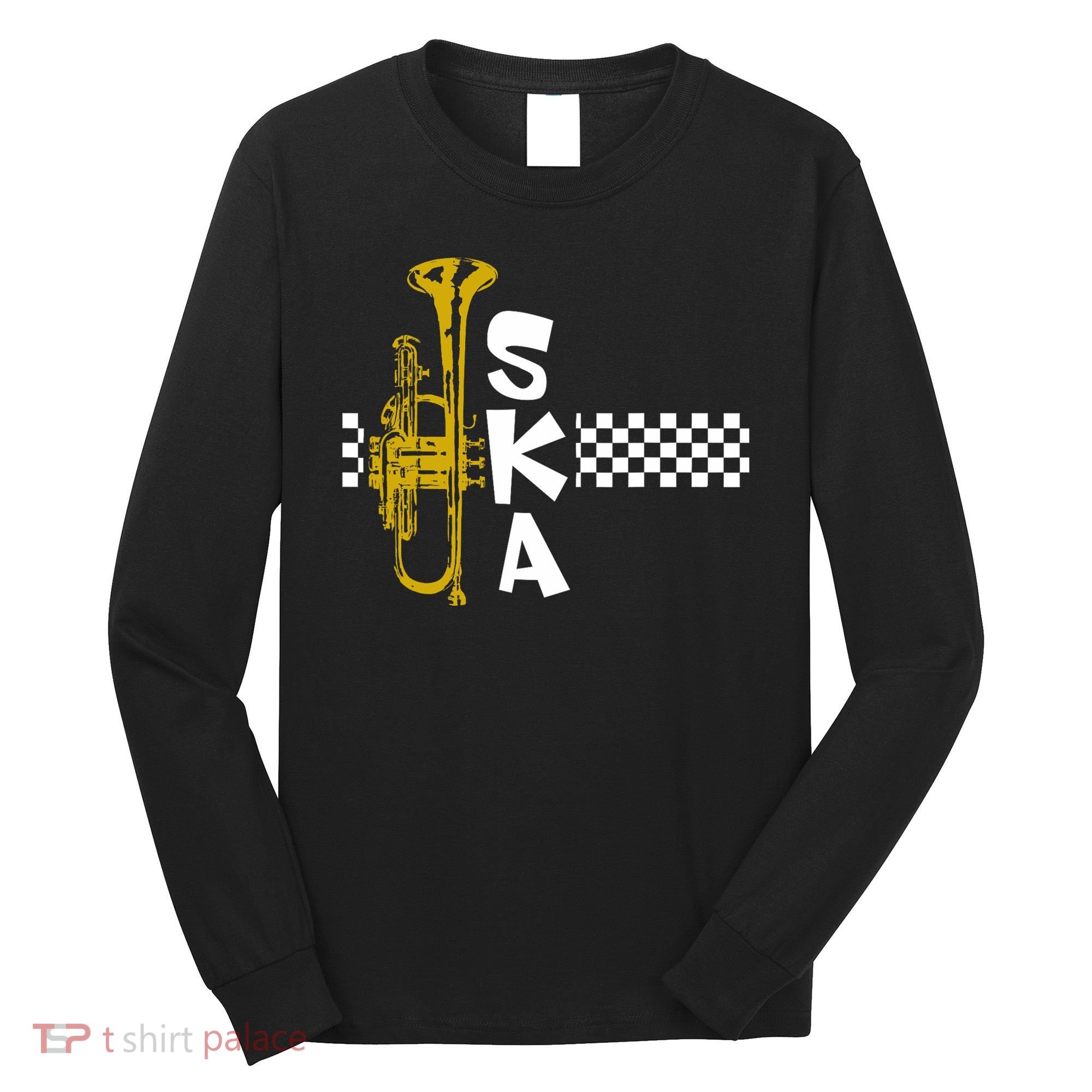 Ska Trumpet And Squares Long Sleeve Shirt