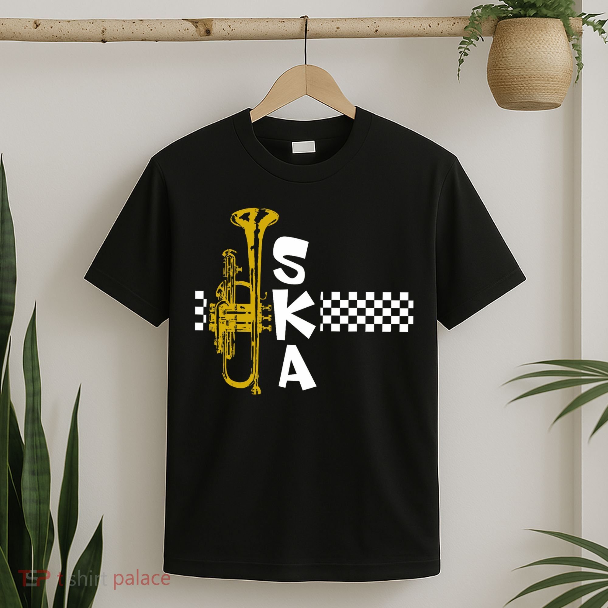 Ska Trumpet And Squares T-Shirt
