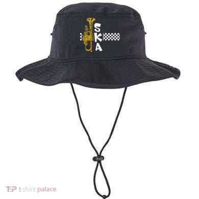 Ska Trumpet And Squares Bucket Hat