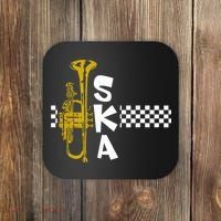 Ska Trumpet And Squares Coaster thumb 0