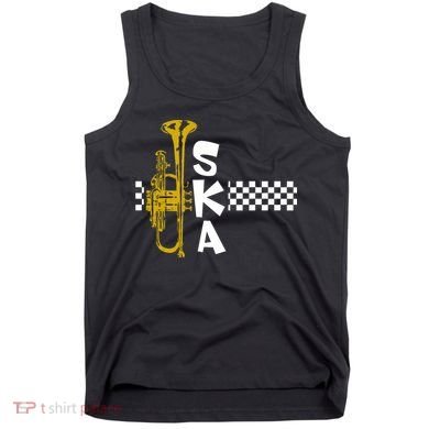 Ska Trumpet And Squares Tank Top
