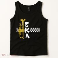 Ska Trumpet And Squares Tank Top thumb 2