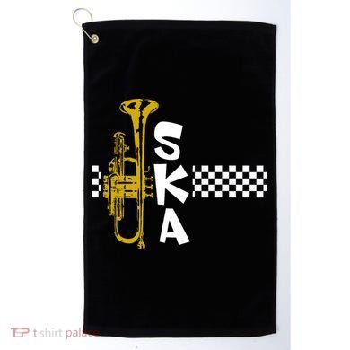 Ska Trumpet And Squares Golf Towel
