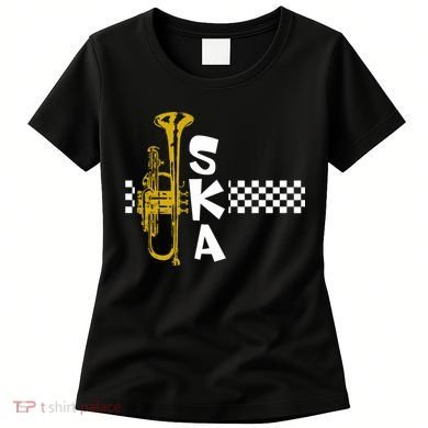 Ska Trumpet And Squares Women's T-Shirt