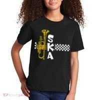Ska Trumpet And Squares Kids T-Shirt thumb 2