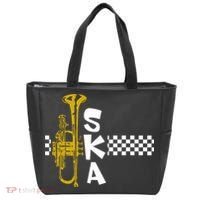Ska Trumpet And Squares Tote Bag thumb 0